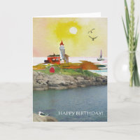 Leuchtturm Felsen Calm Coastal Szene