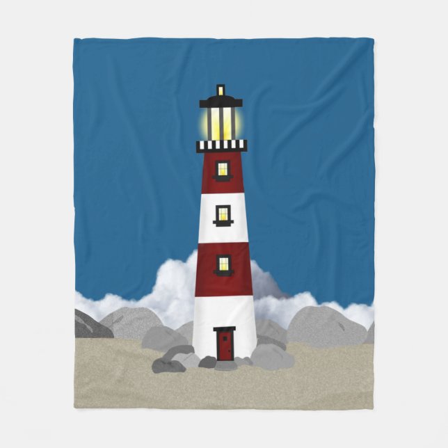 Leuchtturm Fleece Blanket (Vorderseite)