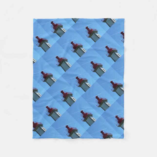 Leuchtturm Fleecedecke (Vorderseite)