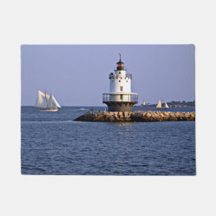 Leuchtturm für Frühjahrs-Point-Lecke, Maine Door M Fußmatte