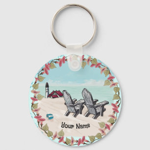 Leuchtturm für Strandstühle Schlüsselanhänger