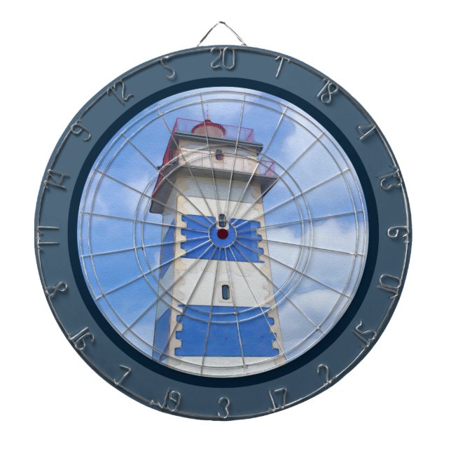 Leuchtturm für Wasserfarben Dartscheibe (vorne)