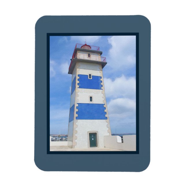 Leuchtturm für Wasserfarben Magnet (Vertikal)