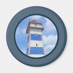 Leuchtturm für Wasserfarben Magnet