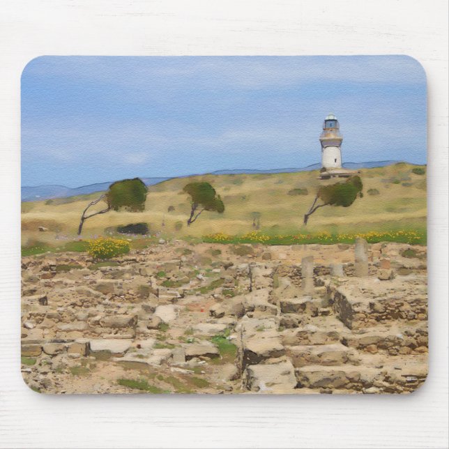 Leuchtturm für Wasserfarben Mousepad (Vorne)