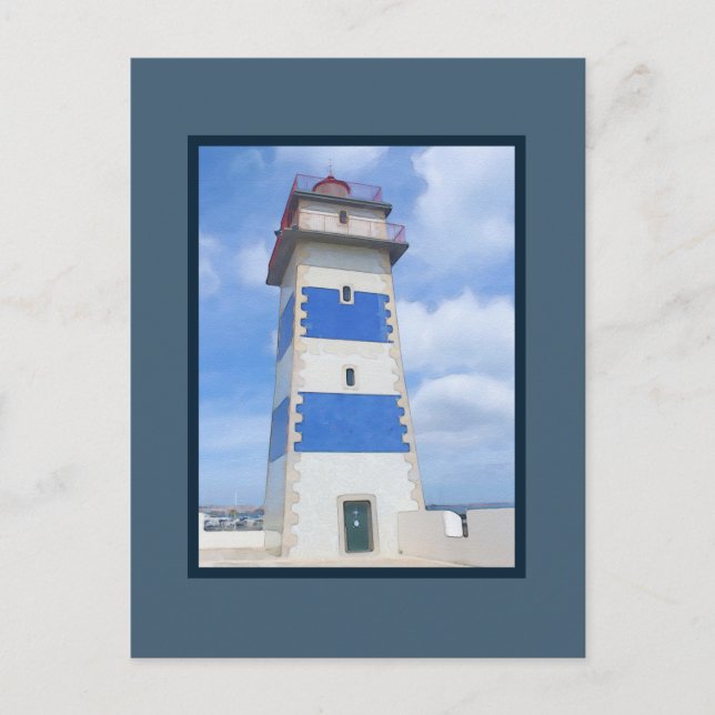 Leuchtturm für Wasserfarben Postkarte (Vorderseite)