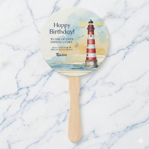 Leuchtturm Geburtstag Scheinendes Licht Fächer