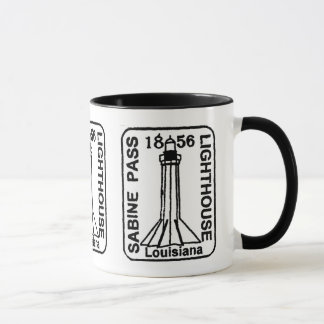 Leuchtturm gestempelte Tasse