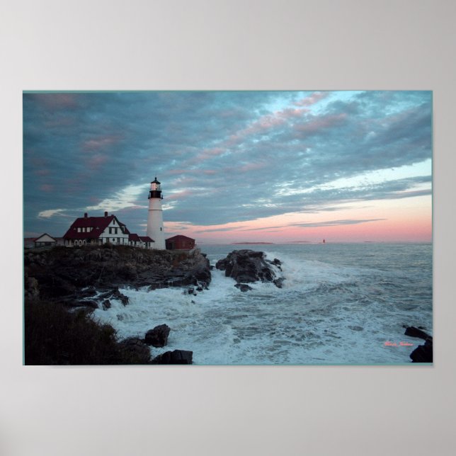 Leuchtturm, Glorious Sunset, Poster (Vorne)