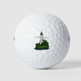 Leuchtturm Golfball