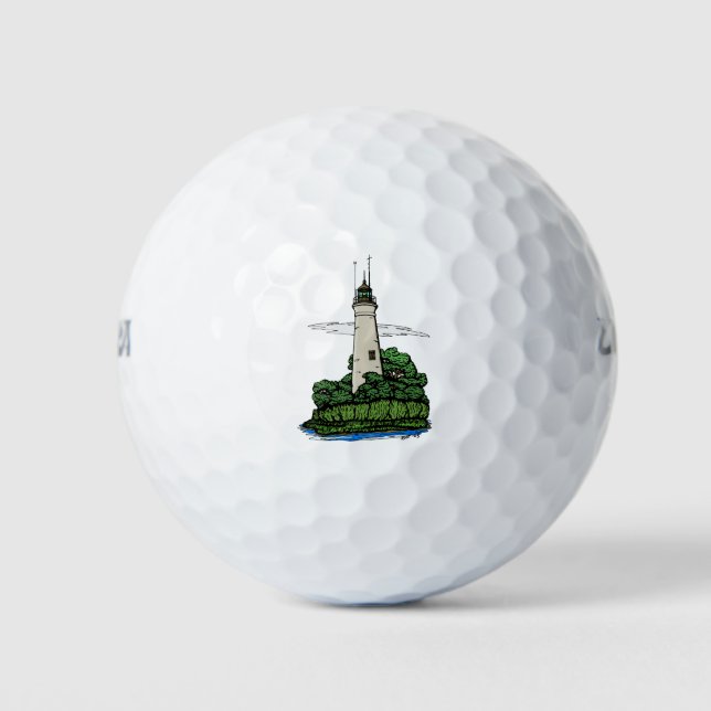 Leuchtturm Golfball (Vorderseite)