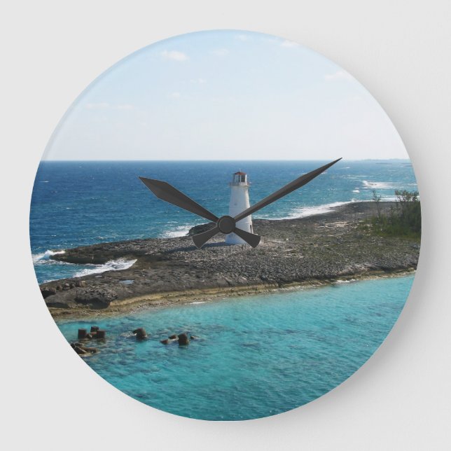 Leuchtturm Große Wanduhr (Vorderseite)