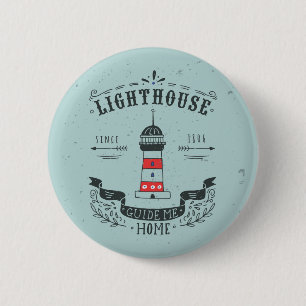 Leuchtturm Guide Me Home Poster Button