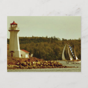 Leuchtturm Halifax Postkarte
