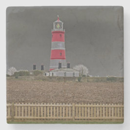 Leuchtturm Happisburgh an der Nordküste der Norfol Steinuntersetzer