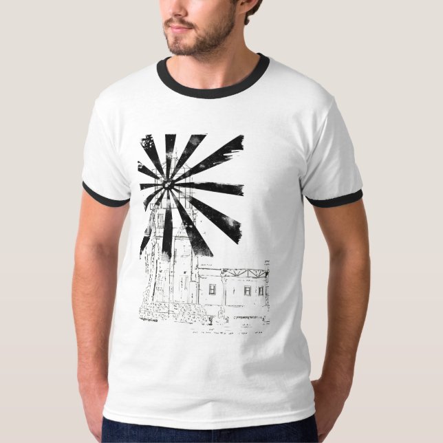 Leuchtturm im schwarzen Shirt (Vorderseite)