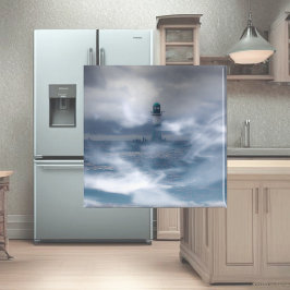 Leuchtturm im Sturm - Ostsee Magnet