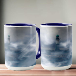 Leuchtturm im Sturm - Ostsee Tasse