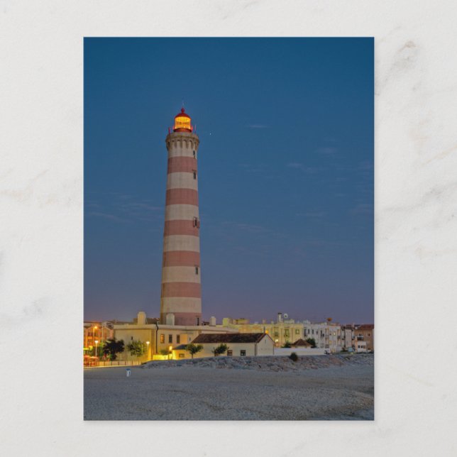 Leuchtturm in Aveiro, Portugal Postkarte (Vorderseite)