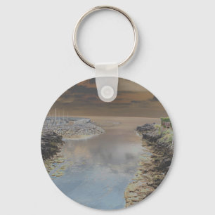 Leuchtturm in Cascais Portugal Schlüsselanhänger