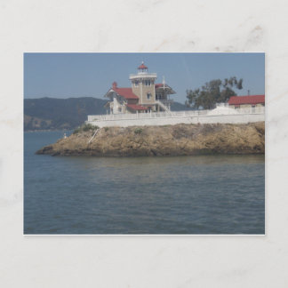 Leuchtturm in der Bucht von San Francisco Postkarte