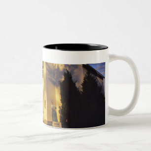 Leuchtturm in Escanaba UP Michigan Zweifarbige Tasse