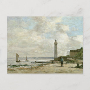 Leuchtturm in Honfleur, 1864-66 (Öl auf Tafel) Postkarte