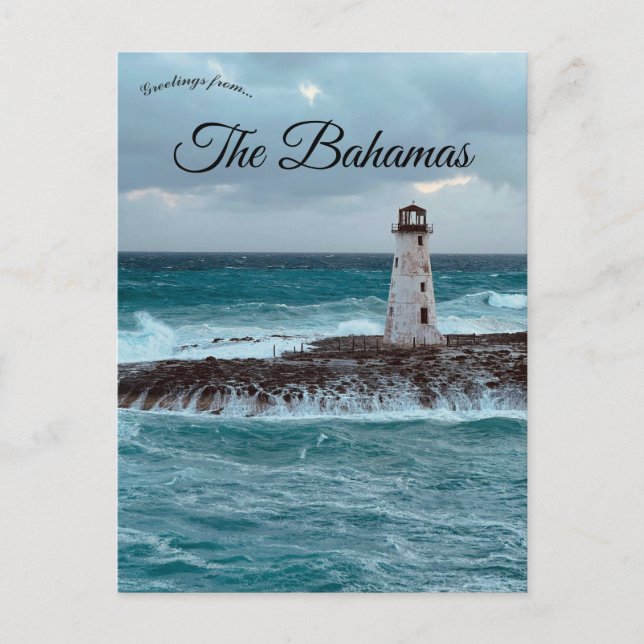 Leuchtturm in Nassau Die Bahamas Postkarte (Vorderseite)