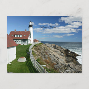 Leuchtturm in Portland Maine Postkarte
