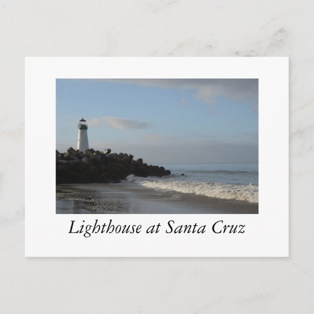 Leuchtturm in Santa Cruz Kalifornien Postkarte (Vorderseite)