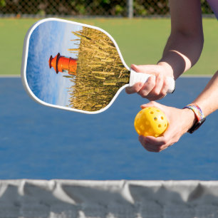 Leuchtturm in Stykisholmur, Island Pickleball Schläger