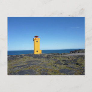 Leuchtturm Island Postkarte