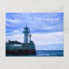 Leuchtturm Jalta Ukraine, Schwarzmeerküste Postkar Postkarte