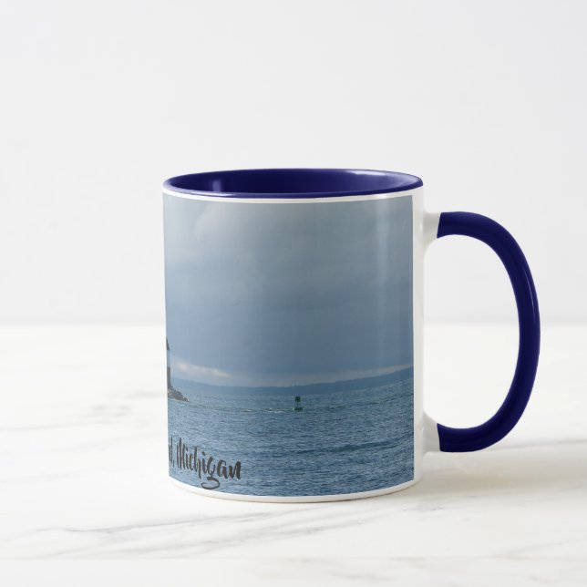 Leuchtturm-Kaffee-Tasse Mackinac Insel, Michigan Tasse (Rechts)