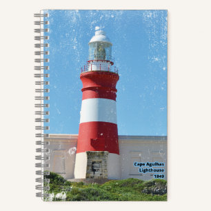 Leuchtturm Kap Agulhas 1849 Notizbuch