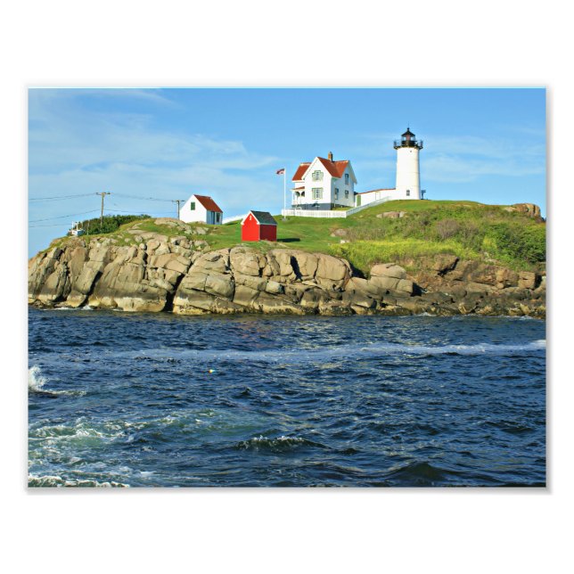 Leuchtturm, Kap Neddick Maine Fotodruck (Vorne)
