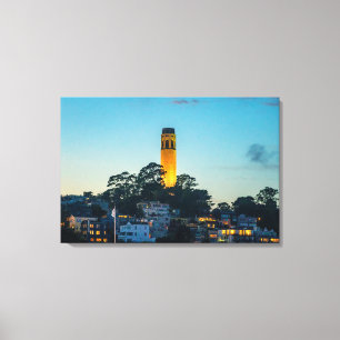 Leuchtturm-Kunstposter Beacon Over California Bay  Leinwanddruck