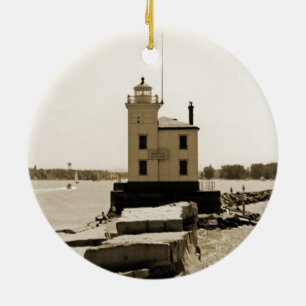 Leuchtturm Lake Erie Keramik Ornament
