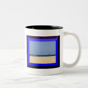 Leuchtturm Lake Michigan Shores Zweifarbige Tasse