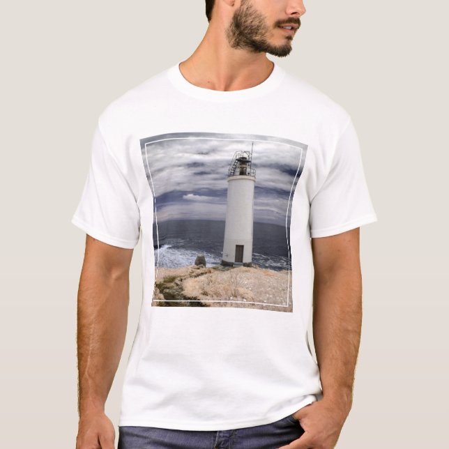 Leuchtturm Laxe| Galicien, Spanien T-Shirt (Vorderseite)