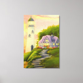 Leuchtturm Leinwanddruck