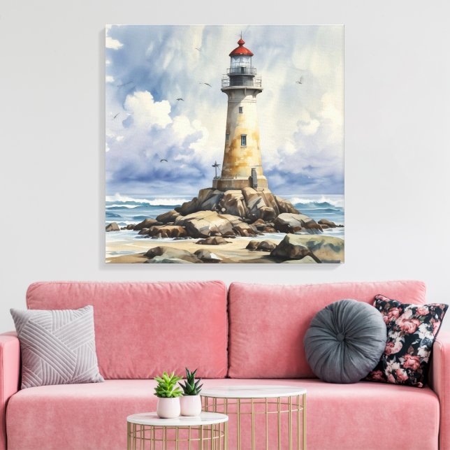 Leuchtturm Leinwanddruck (Insitu (Wohnzimmer))