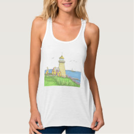 Leuchtturm-Leuchtturm-Tank oben Tank Top