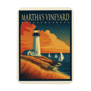 Leuchtturm Martha's Vineyard Magnet