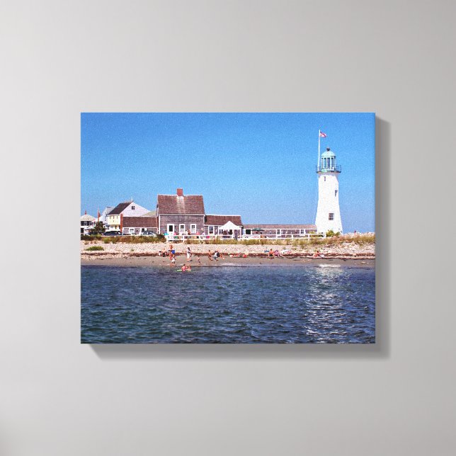 Leuchtturm, Massachusetts Leinwanddruck (Vorderseite)