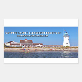 Leuchtturm, Massachusetts Rechteckiger Aufkleber