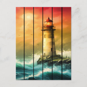 Leuchtturm Meer Strand Ozean Aussicht Postkarte