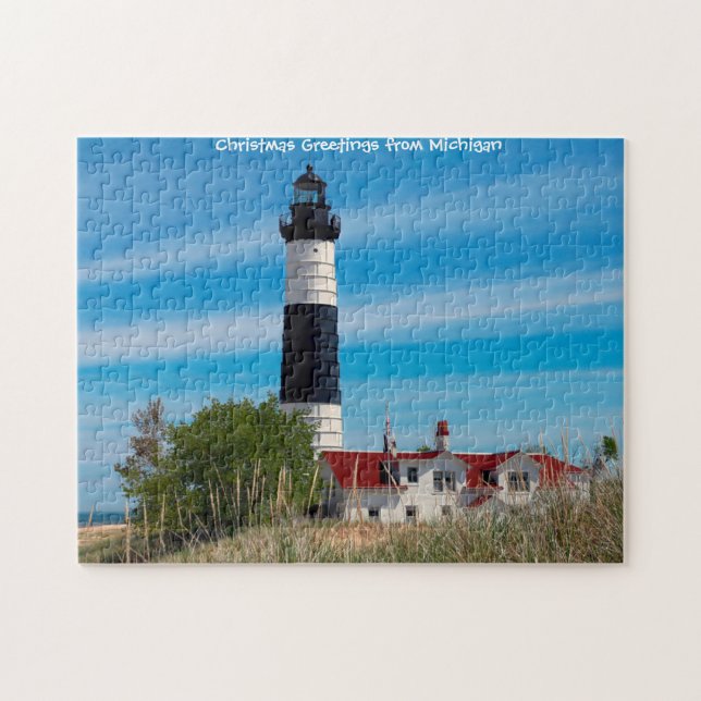 Leuchtturm Michigan. Jigsaw Puzzle (Horizontal)