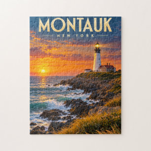 Leuchtturm Montauk Point Sonnenuntergang New York