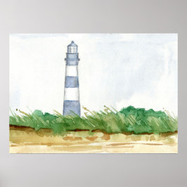 Leuchtturm Morris Island South Carolina Winter Poster